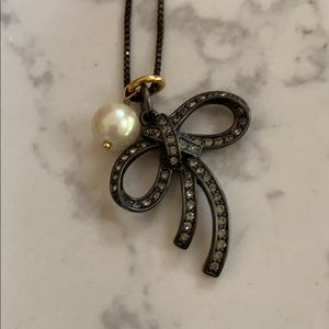 Juicy Couture bow tie necklace